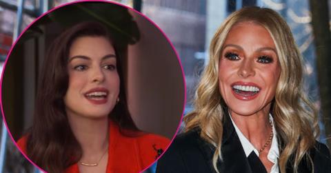 Composite photo of Anne Hathaway and Kelly Ripa.