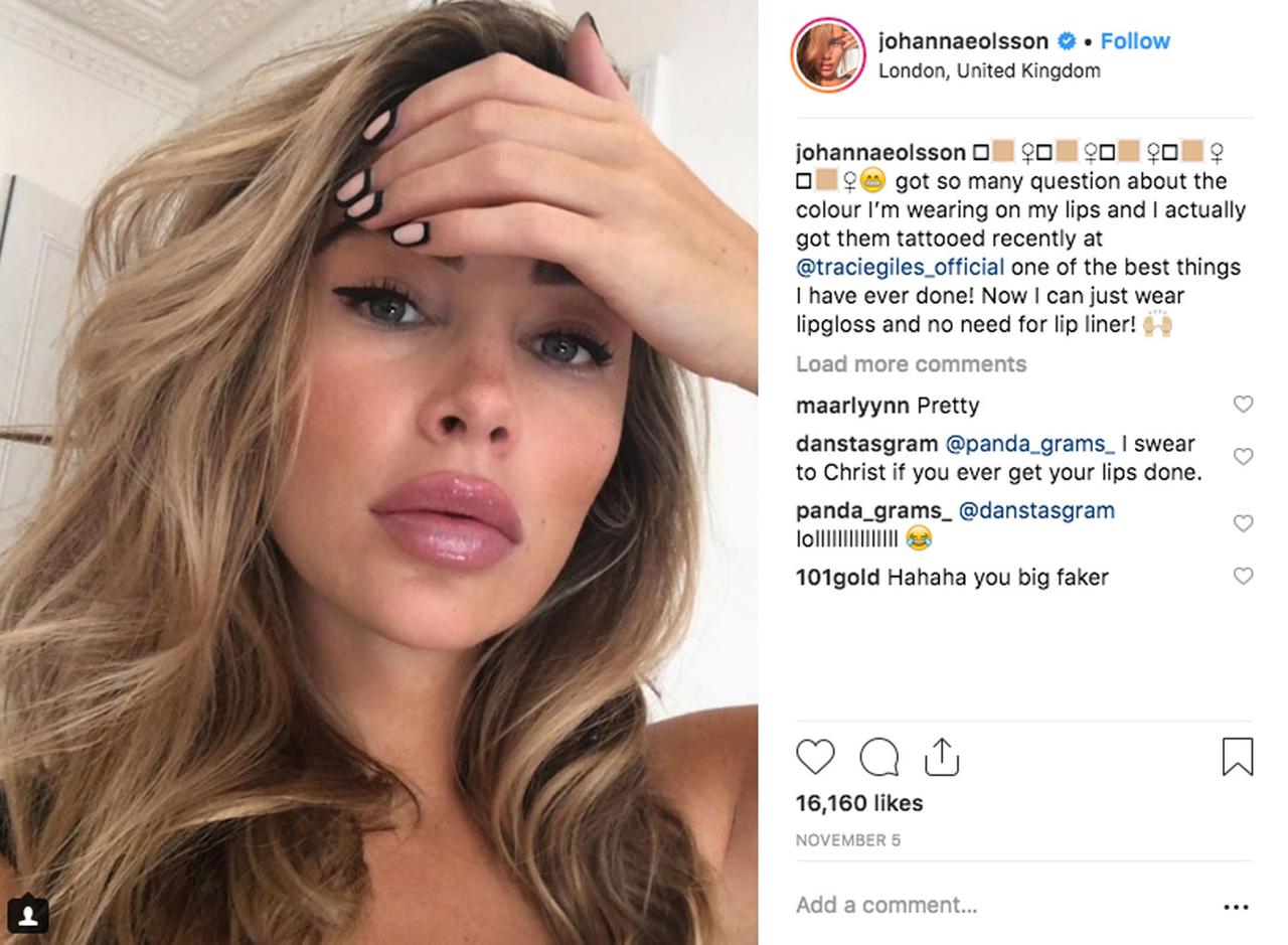 Johanna Olsson Loses A Ton Of Followers Amid Photoshop Controversy