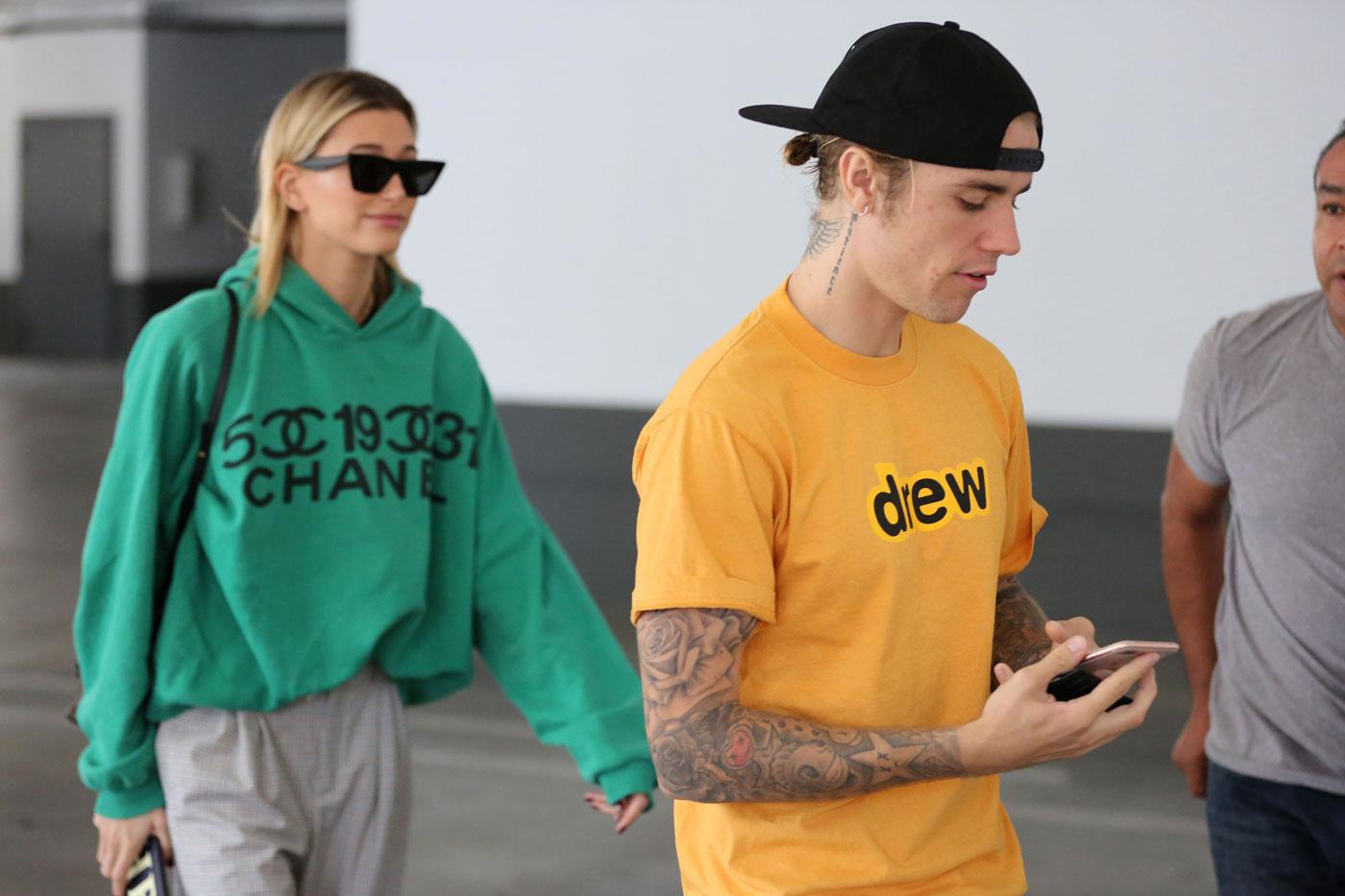 Justin Bieber and Hailey Baldwin head for a bite to eat