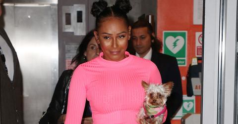 Mel B arrives BBC Radio