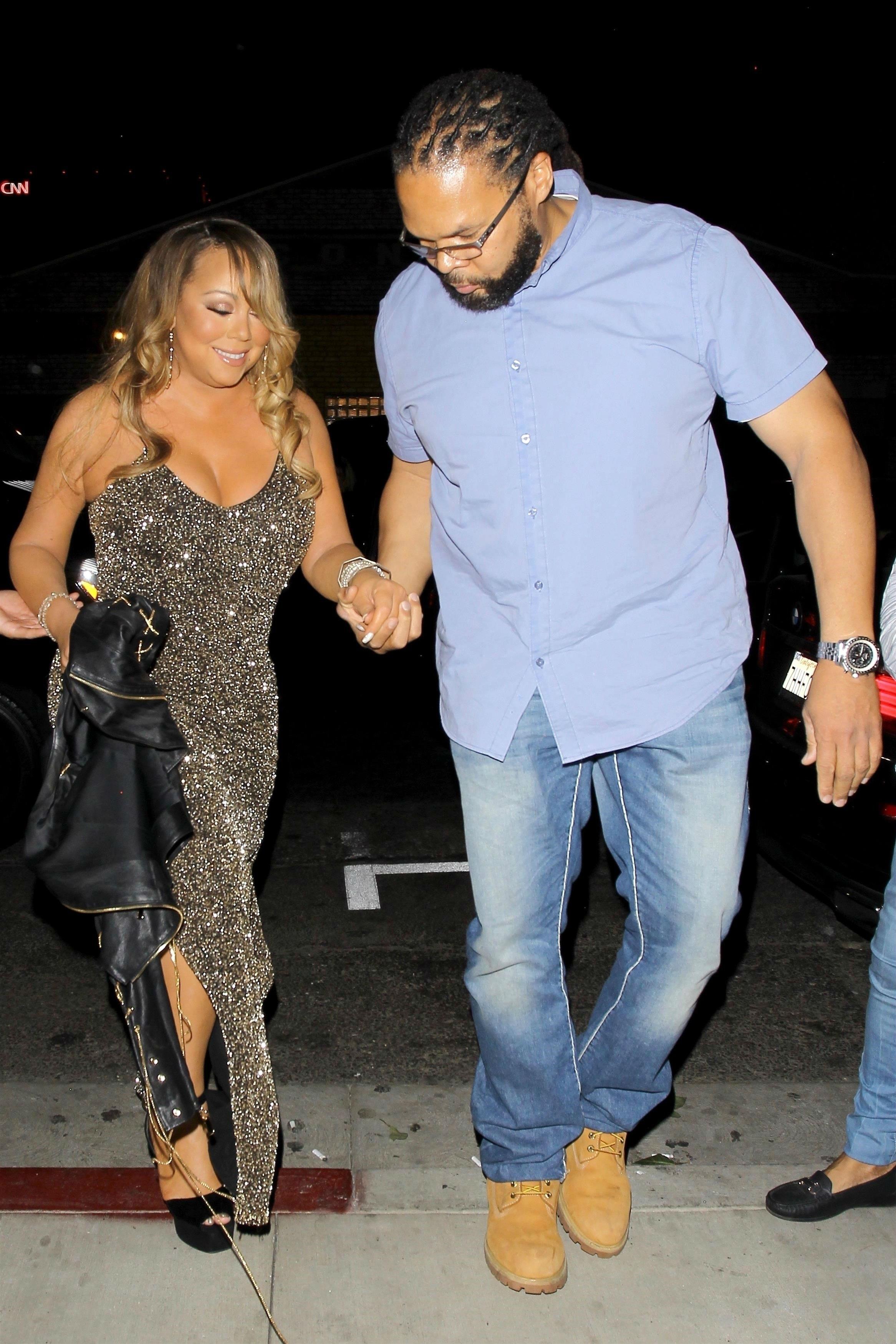 Mariah Carey Date Night With Bryan Tanaka Gown Photos 2