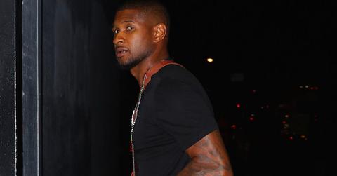 Usher steps out without his wedding ring