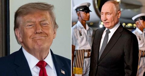 Split photo of Donald Trump and Vladimir Putin
