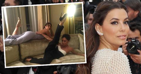 eva longoria victoria beckham wedding dress designer cannes