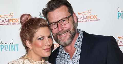 Tori Spelling and husband Dean McDermott arrive at the Raising The Bar To End Parkinson’s Event