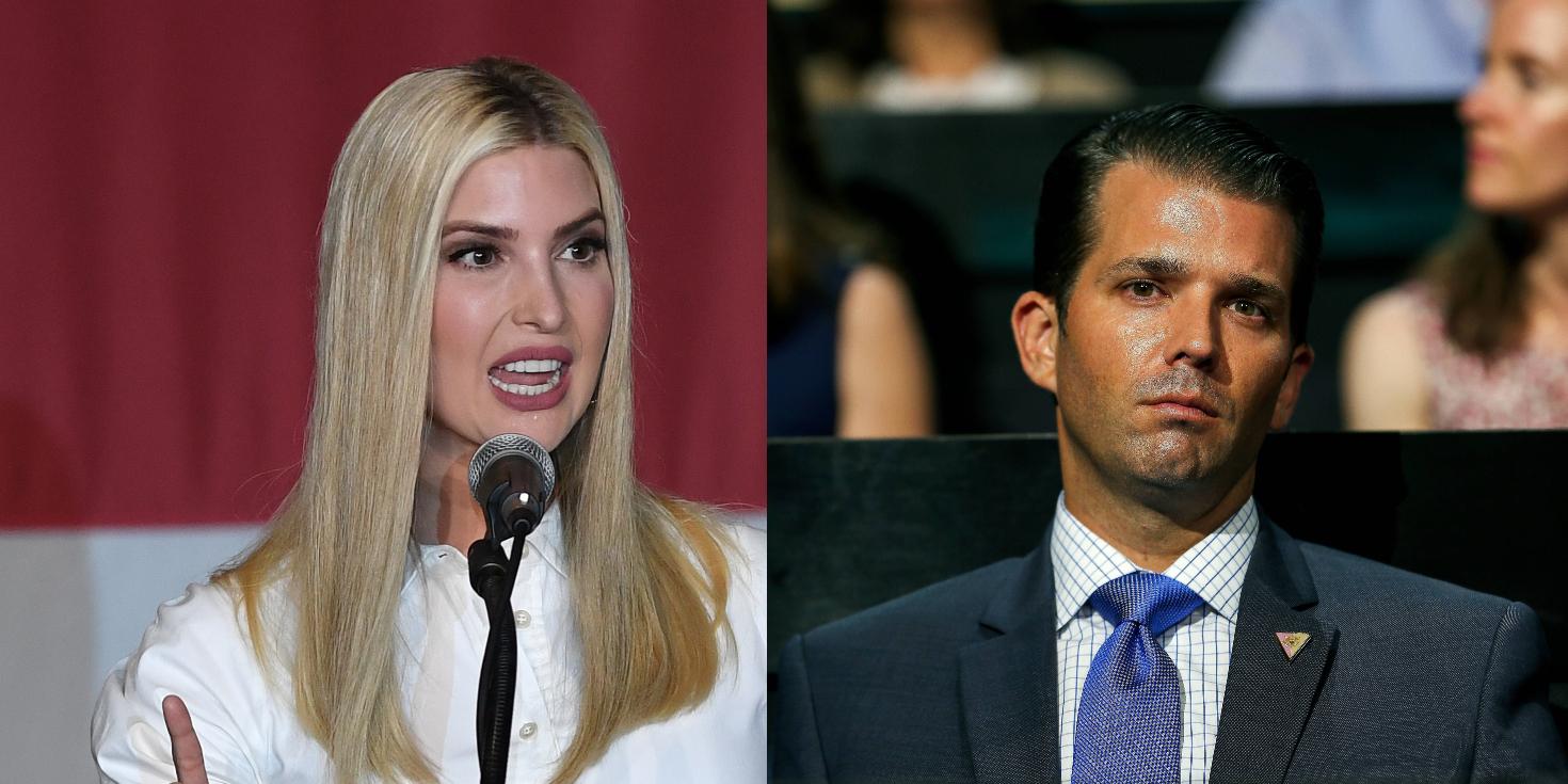 //ivanka donald trump jr violence trump supporters maga rally