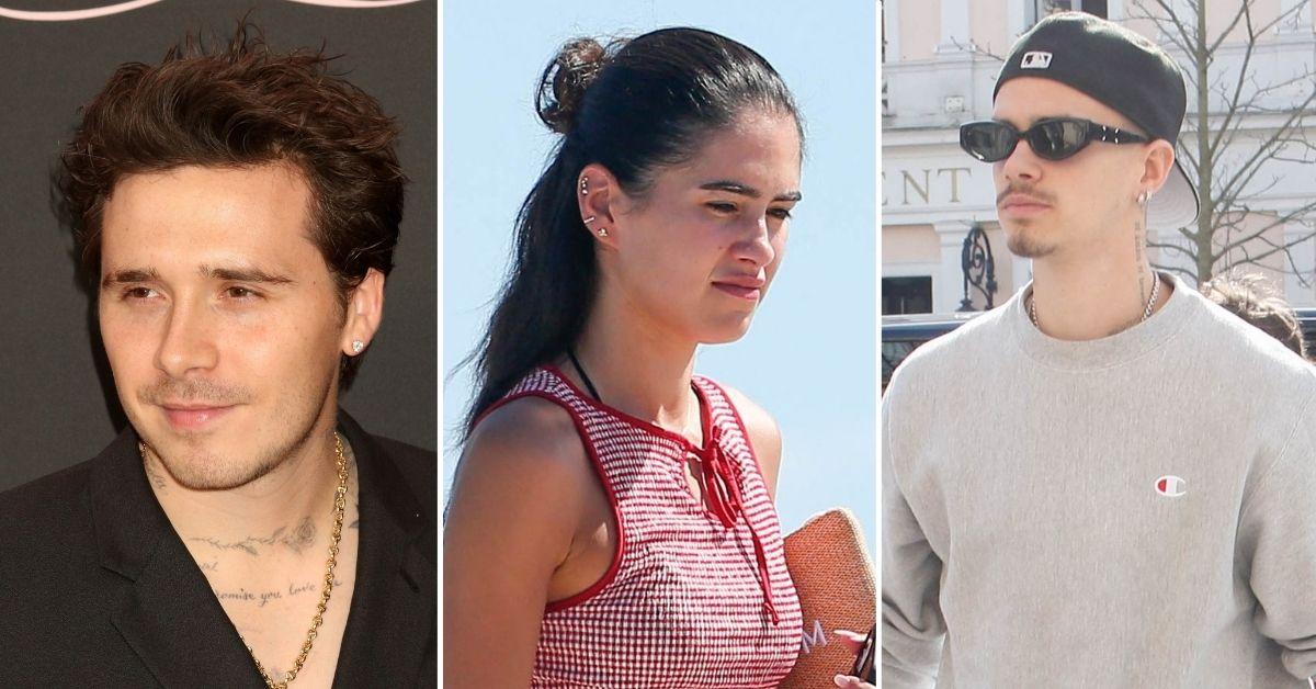 image of Romeo Beckham is currently dating Kim Turnbull.