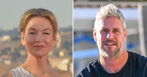 split photo of Renee Zellweger and Ant Anstead