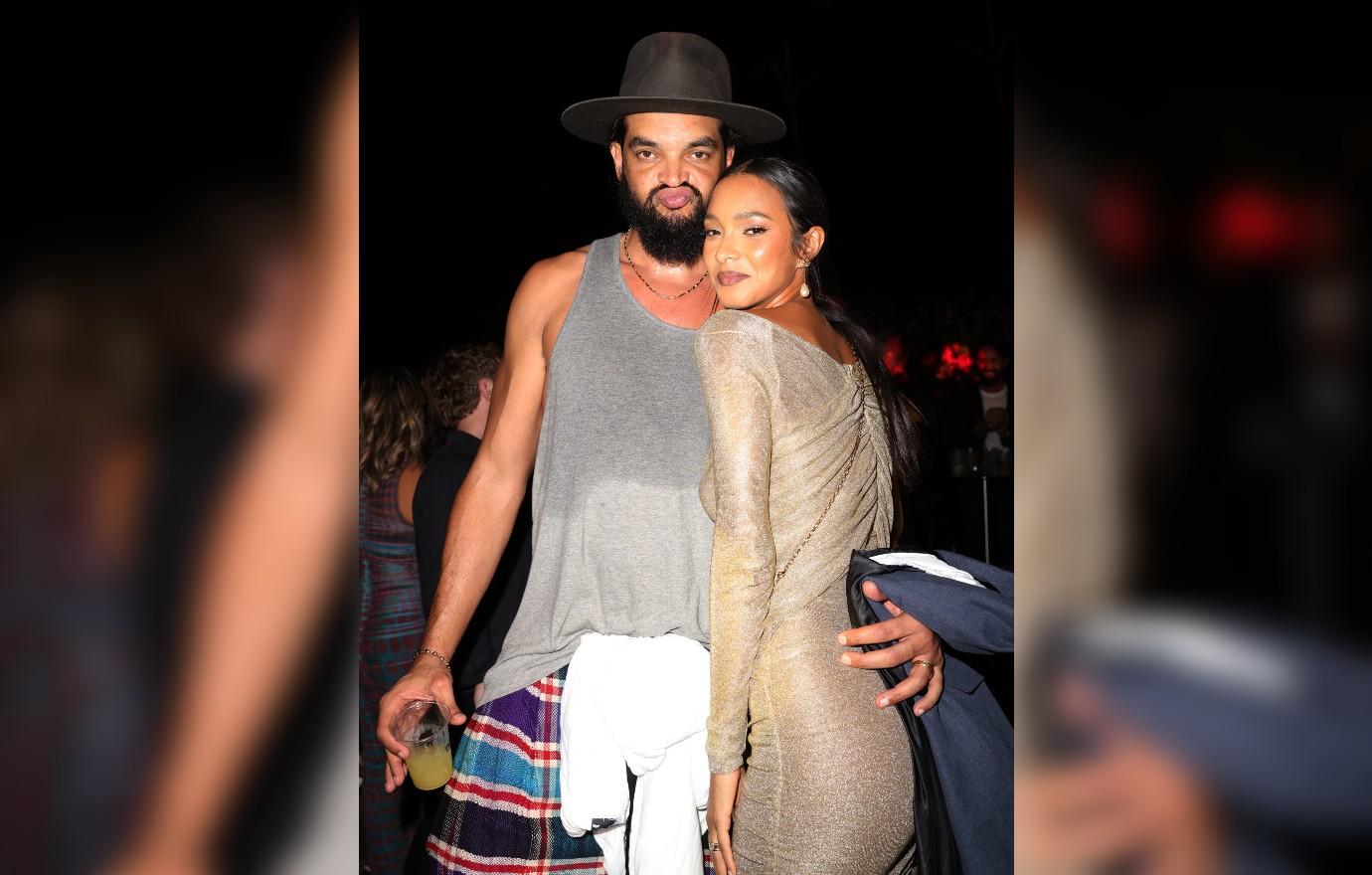 joakim noah and lais ribeiro attend wayne