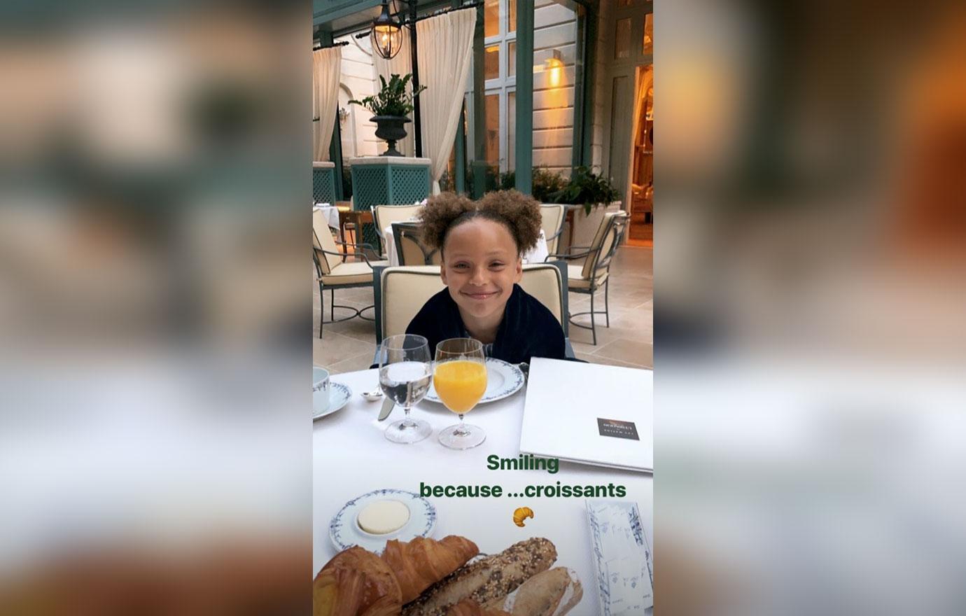 Ayesha Curry Daughter Riley Croissants