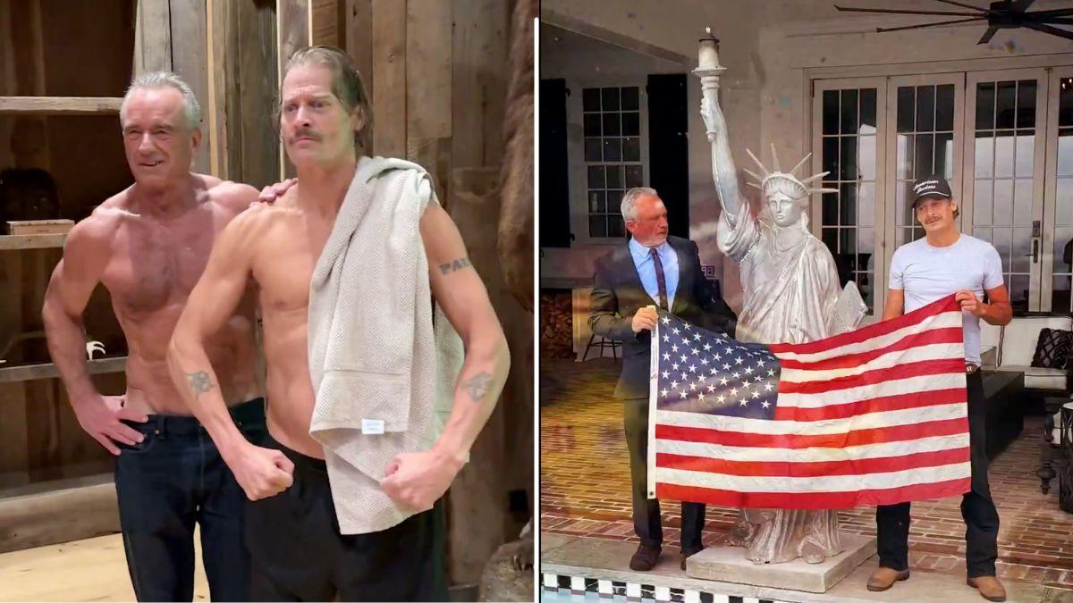 image of Alyssa Farah Griffin reacted in shock after the bizarre gym video went viral.