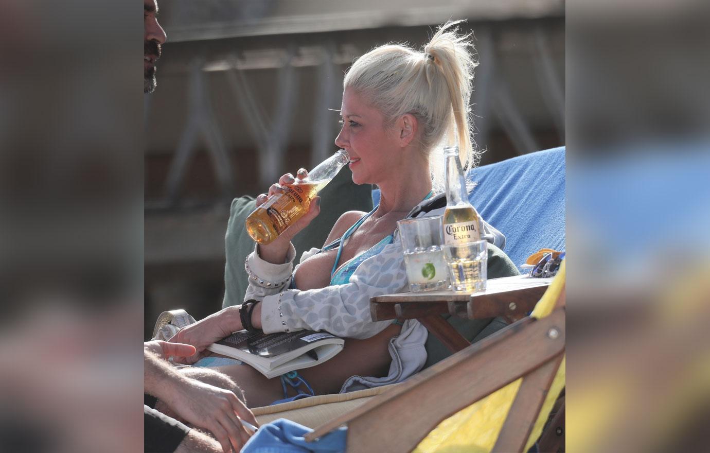 *EXCLUSIVE* Tara Reid continues her New Year getaway in Mexico