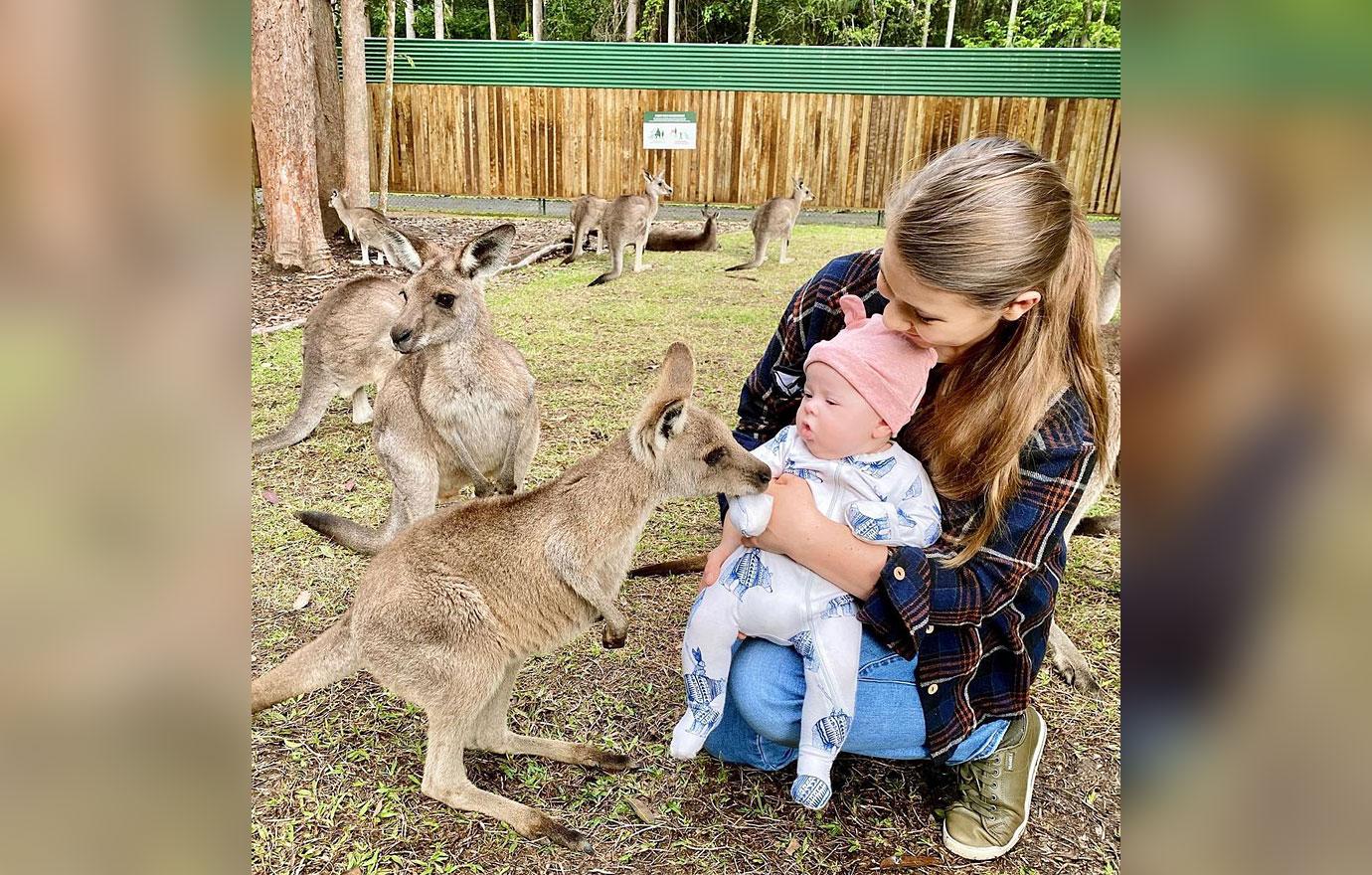 bindi irwin chandler powell daughter grace warrior laughing social media break ok