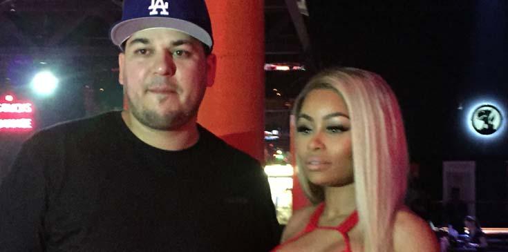 Blac Chyna and Rob Kardashian party at Atlanta strip club