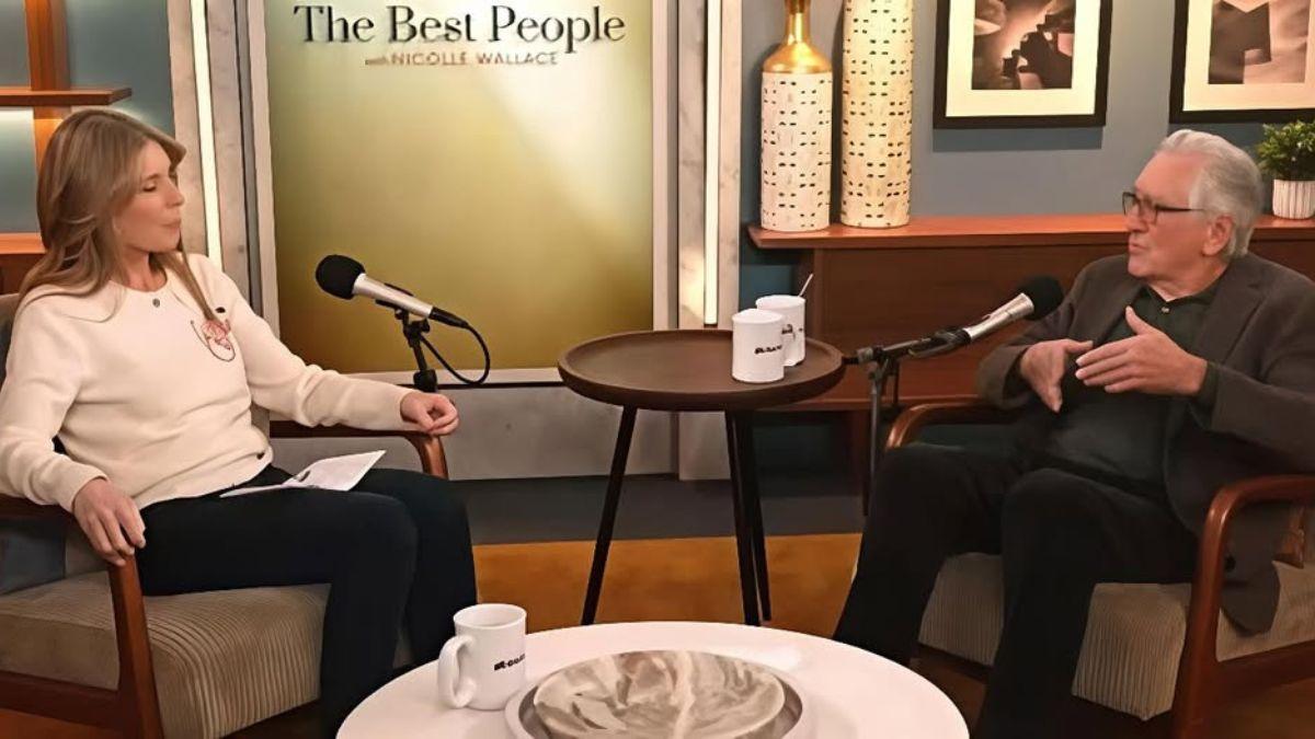 Image of Nicolle Wallace and Robert De Niro appeared to get emotional speaking about the state of the nation.