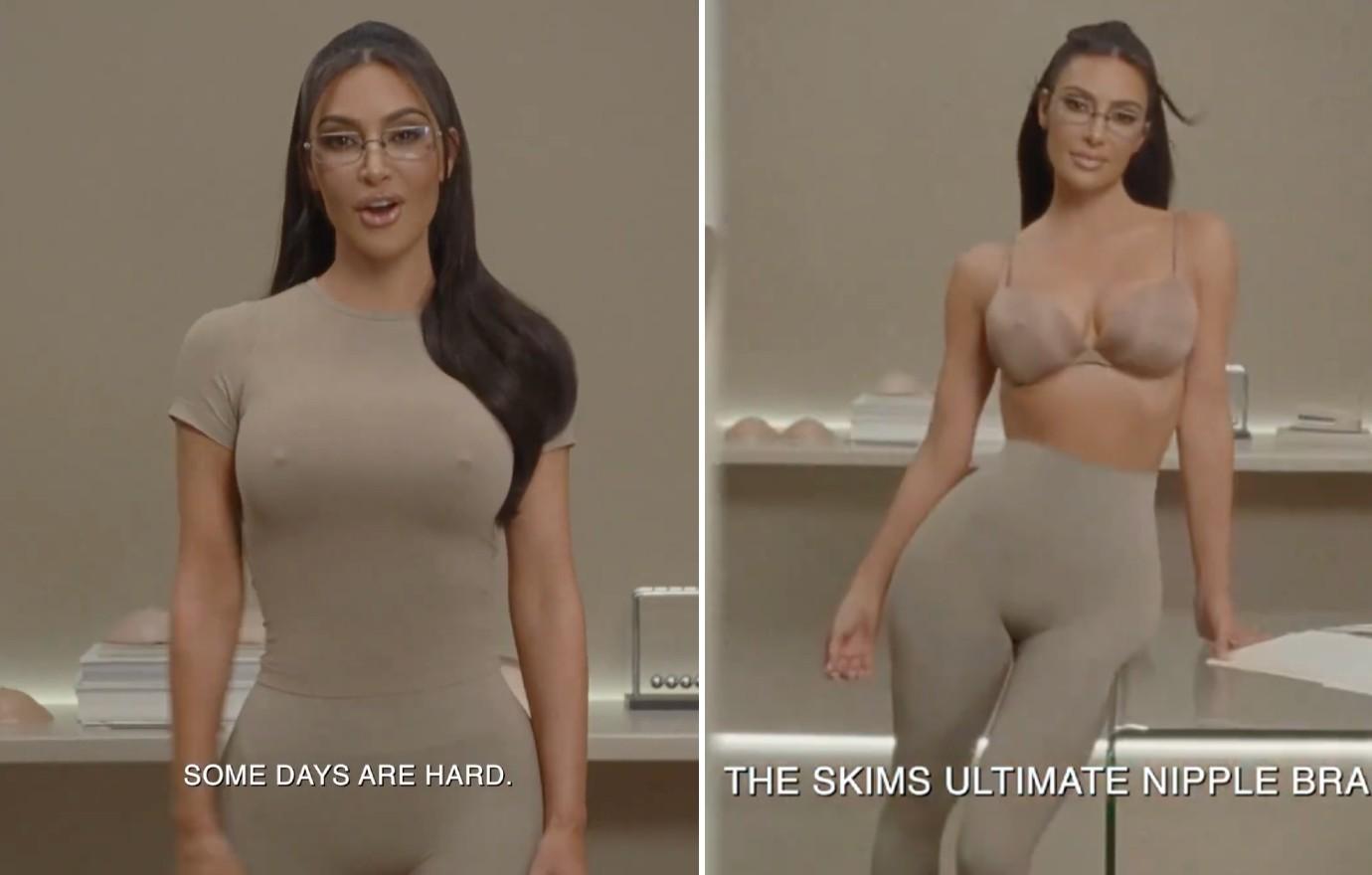 Kim Kardashian Slammed For 'Ridiculous' New Bra Ad For SKIMS