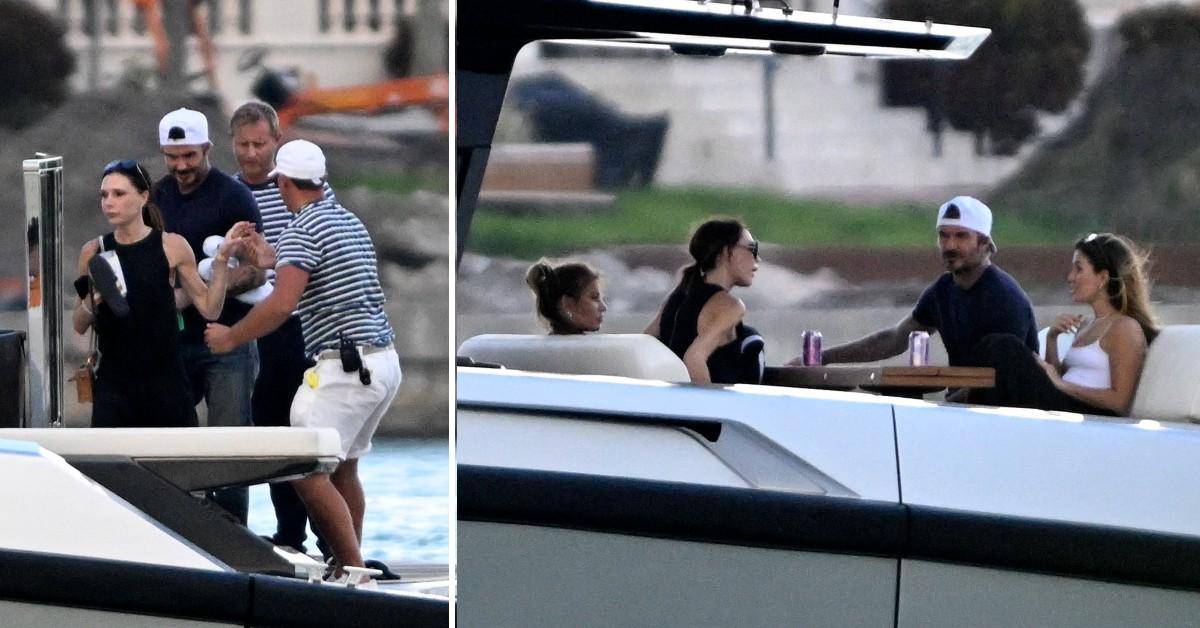 Photos of David Beckham, his wife, Victoria, and their family.