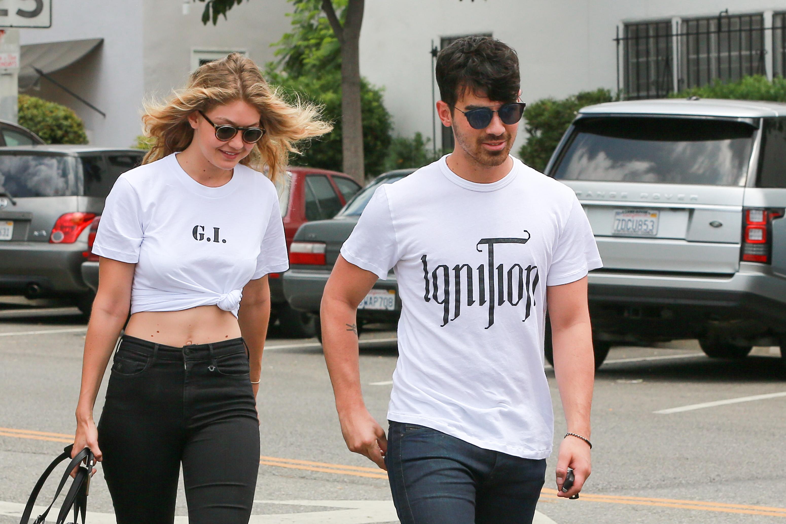 Gigi Hadid and Joe Jonas hoof it in Hollywood