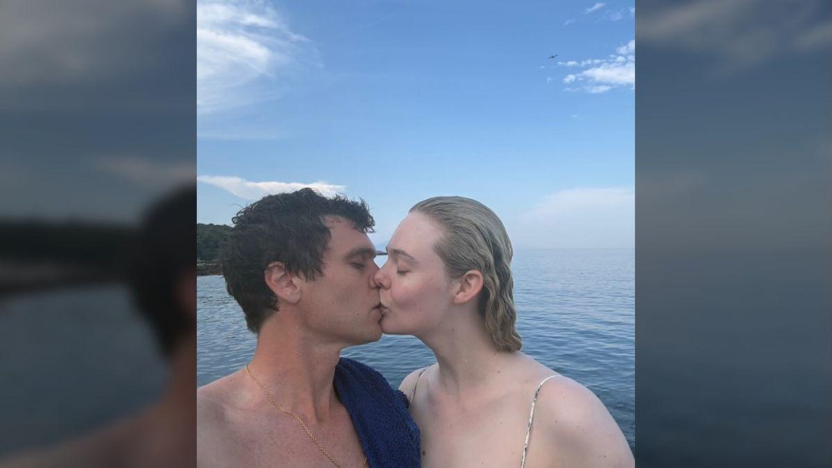 Photo of Gus Wenner and Elle Fanning went public with their relationship in January 2024.