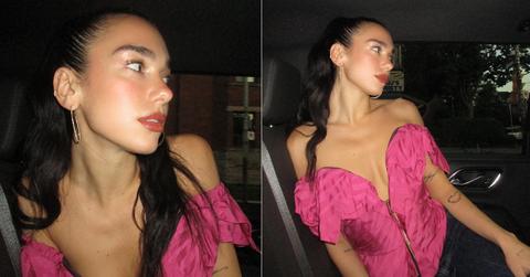 dua lipa pink corset top instagram style shop feature