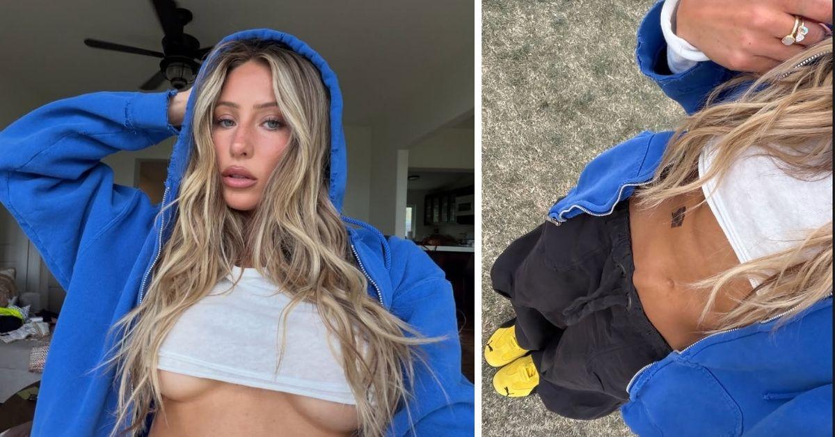 image of Alix Earle shared a sultry photo after Coachella.