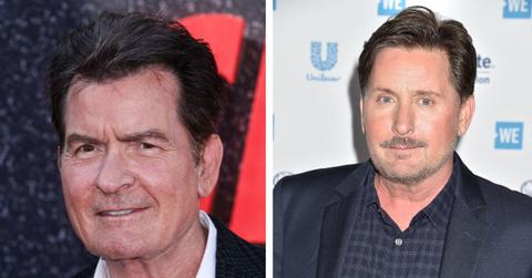Image of Charlie Sheen and Emilio Estevez reunited at the Fan Expo.