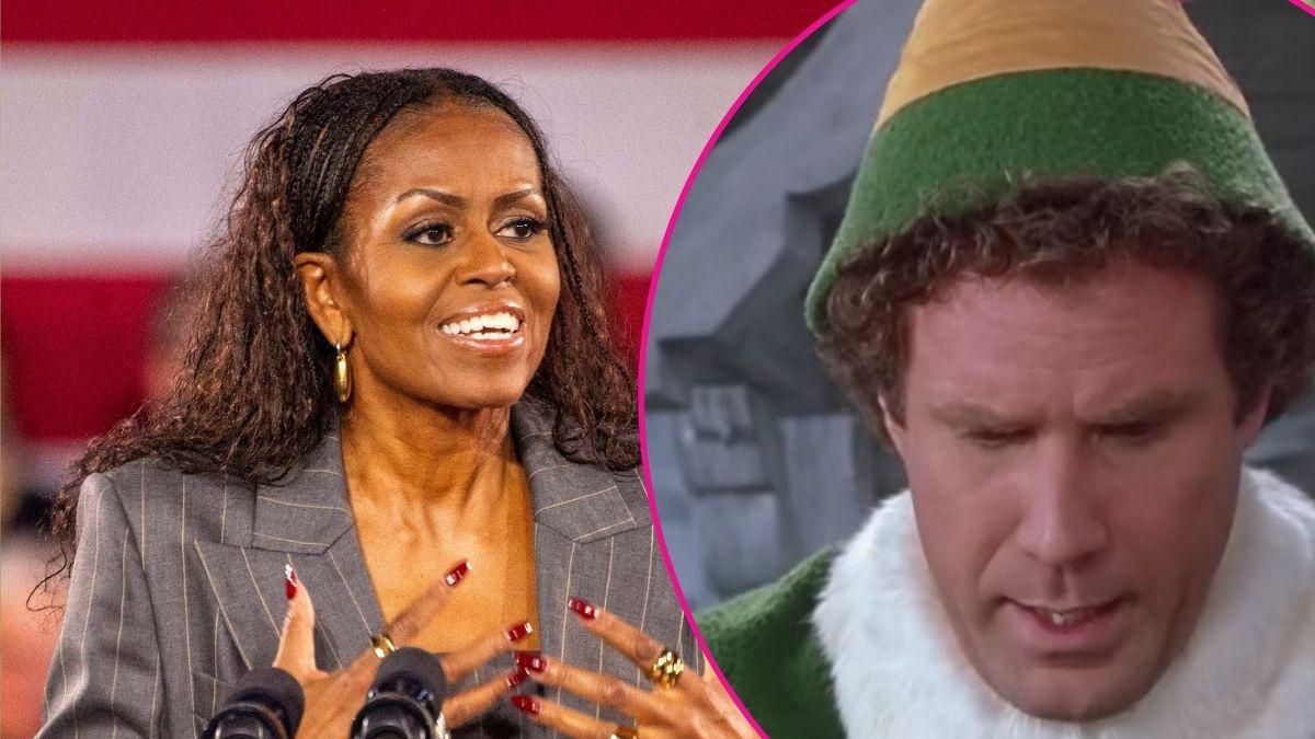 Michelle Obama,Christmas classic Elf