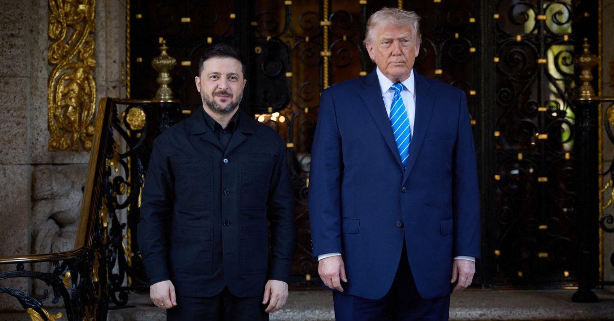 image of Trump and Zelenskyy's meeting on Sunday comes as negotiations to end the Russian invasion of Ukraine continue. 