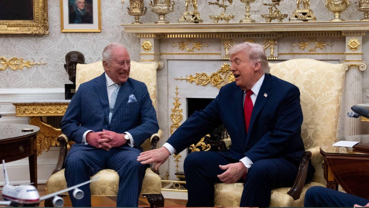 image of king Charles and Donald trump 