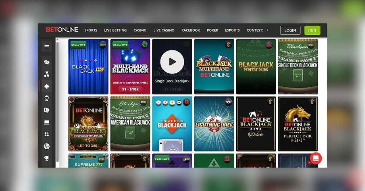best online blackjack sties