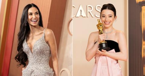 Photo of Demi Moore; picture of Mikey Madison.