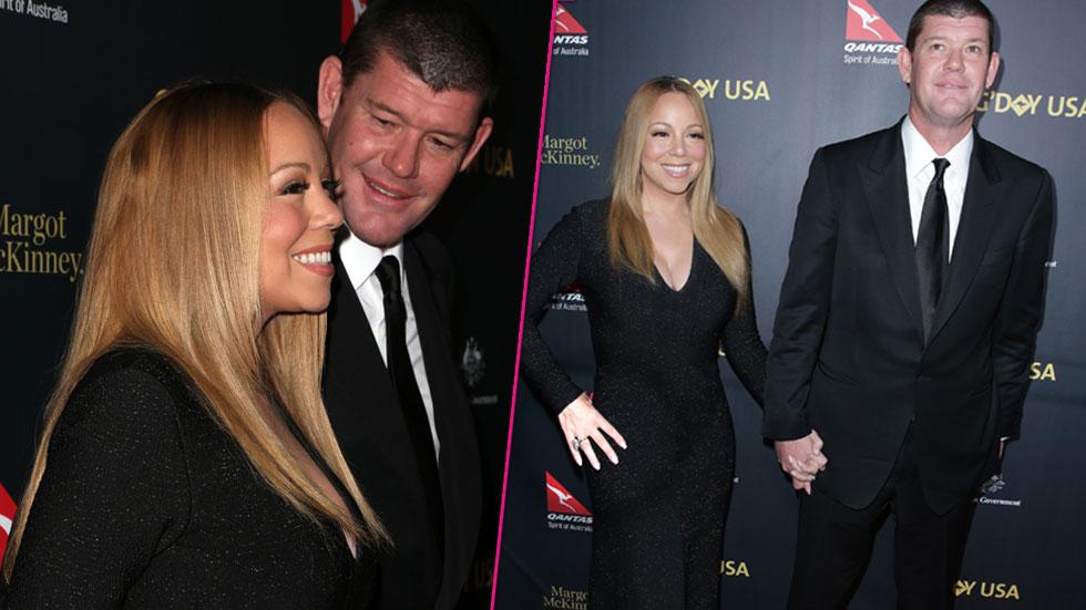 mariah carey james pecker first red carpet since engagement