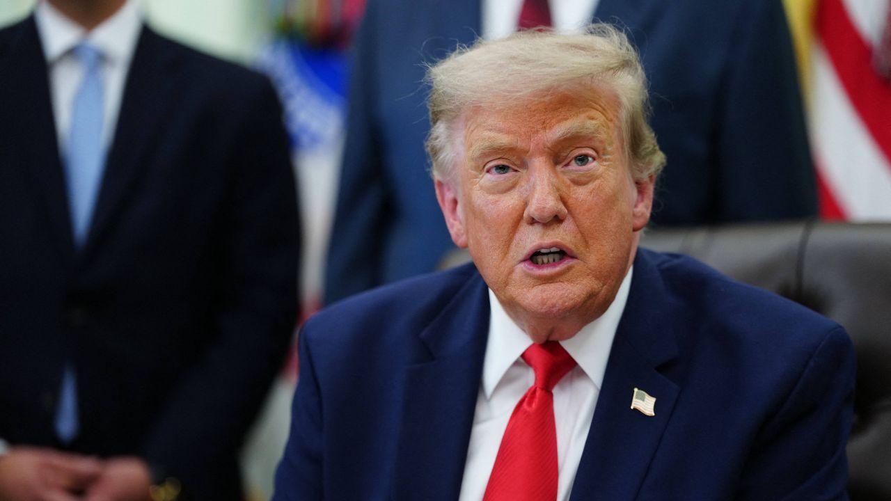 image of Donald Trump said he is ‘happy’ about Prince Harry and Meghan Markle returning to the U.K.