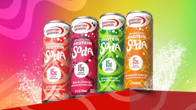 premier protein sparkling protein soda