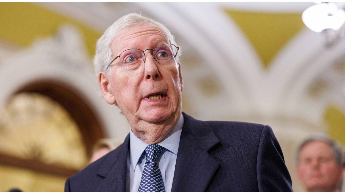 image of Senator Mike Lee recently admitted lawmakers 'know nothing' about Mitch McConnell's current medical condition.