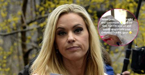 photo of Kate Gosselin; photo of her in the hospital.