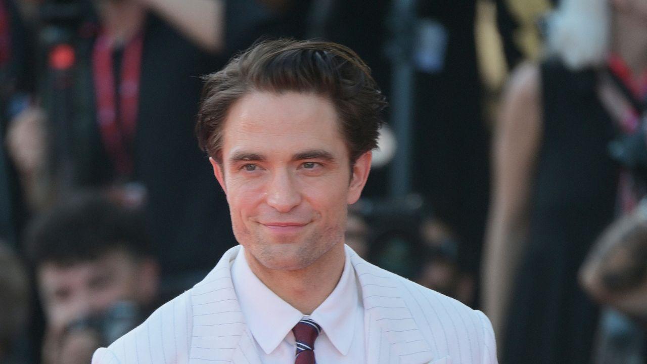 image of actor Robert Pattinson at the Venice Film Festival. 