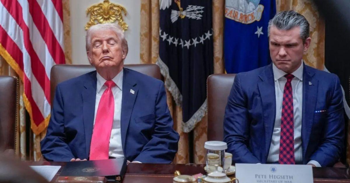 image of Donald Trump previously said he was just resting his eyes or blinking.