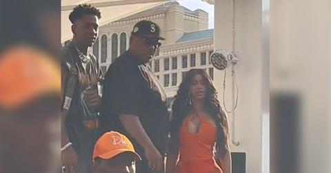 cardi b suspect battery throwing microphone concert goerpp