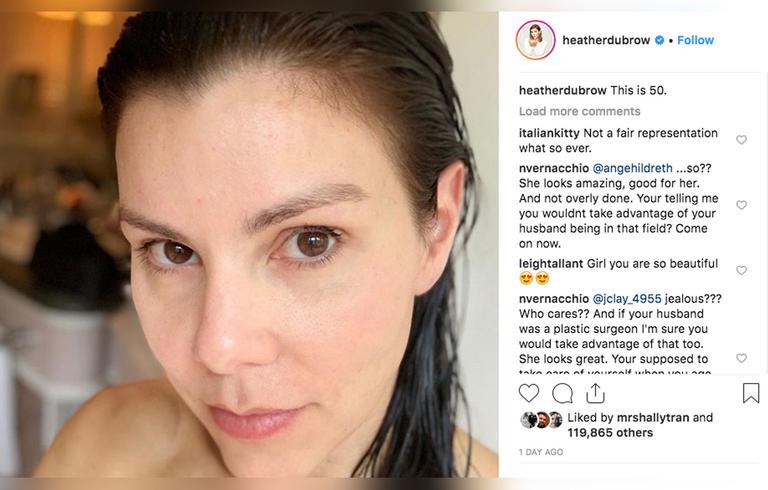 Heather Dubrow Goes Makeup Free For Her Milestone Birthday