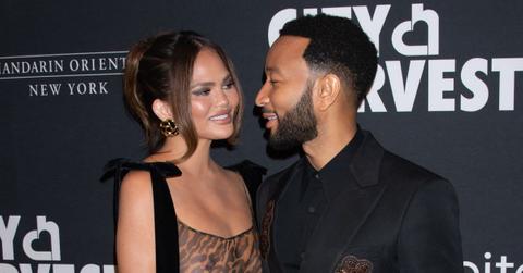 chrissy teigen john legend banter baby no gala photos