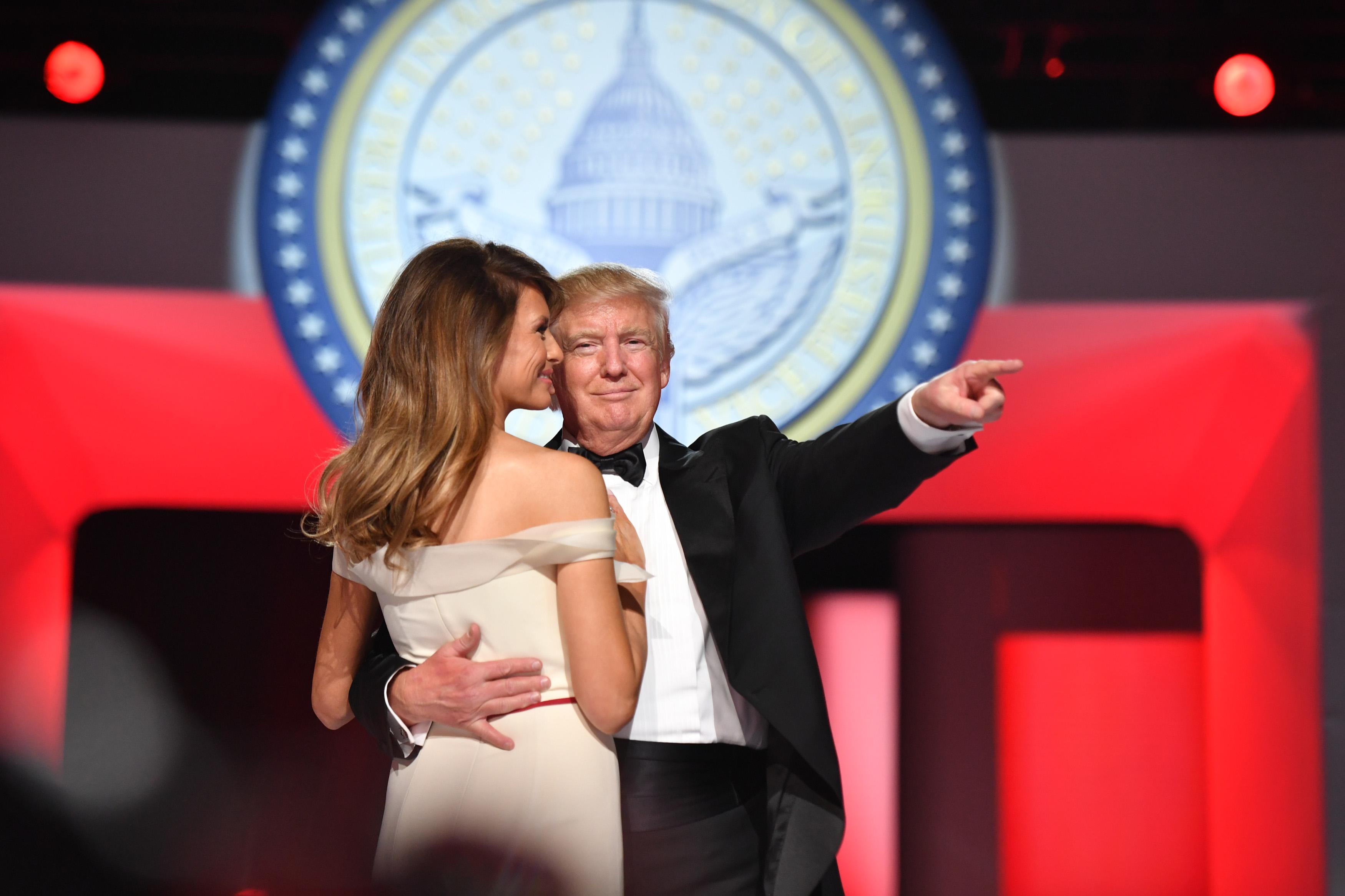 President Trump at the Freedom Ball Ball in Washington, D. C.