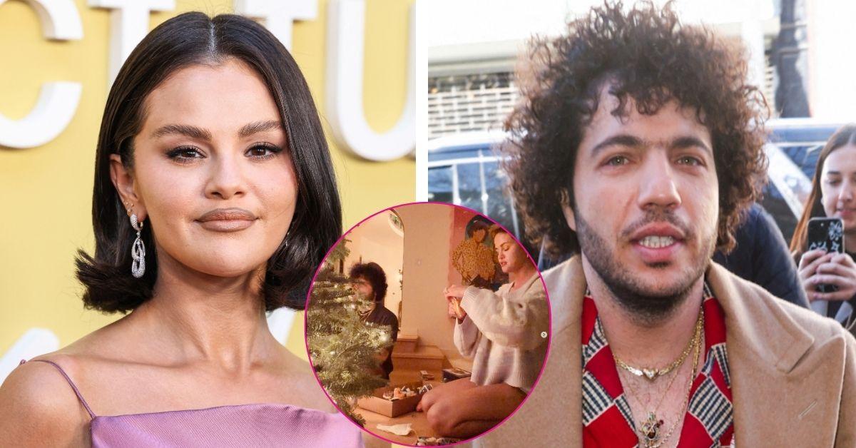 selena gomez pantless first christmas with benny blanco