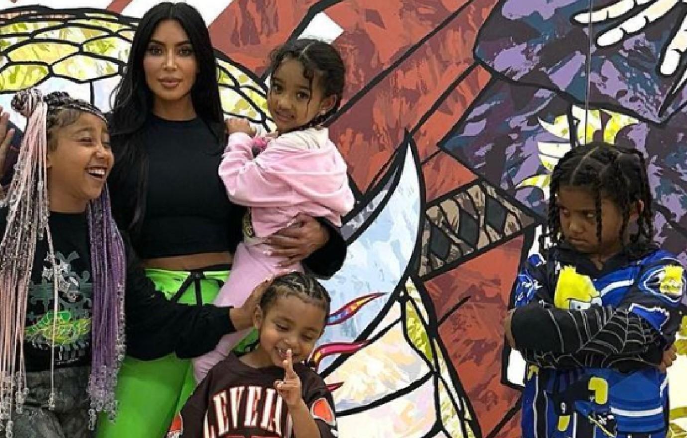 kim kardashian admits kids trying set her up favorite athletes