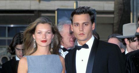 johnny depp kate moss backstage