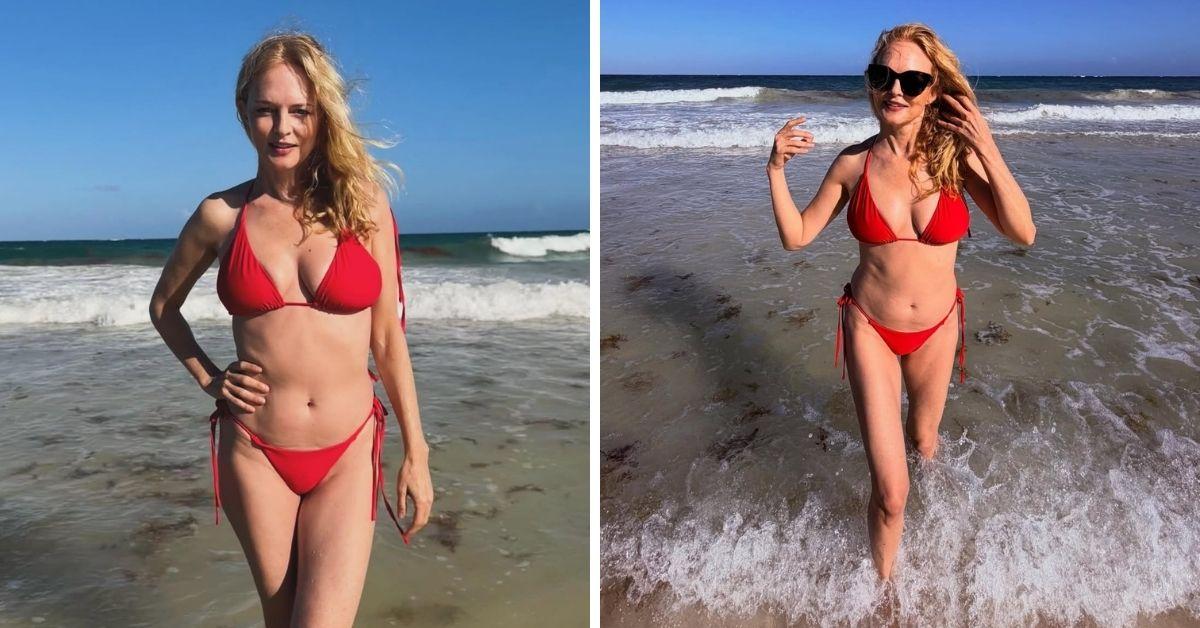 image of Heather Graham said she felt grateful for the yoga retreat.