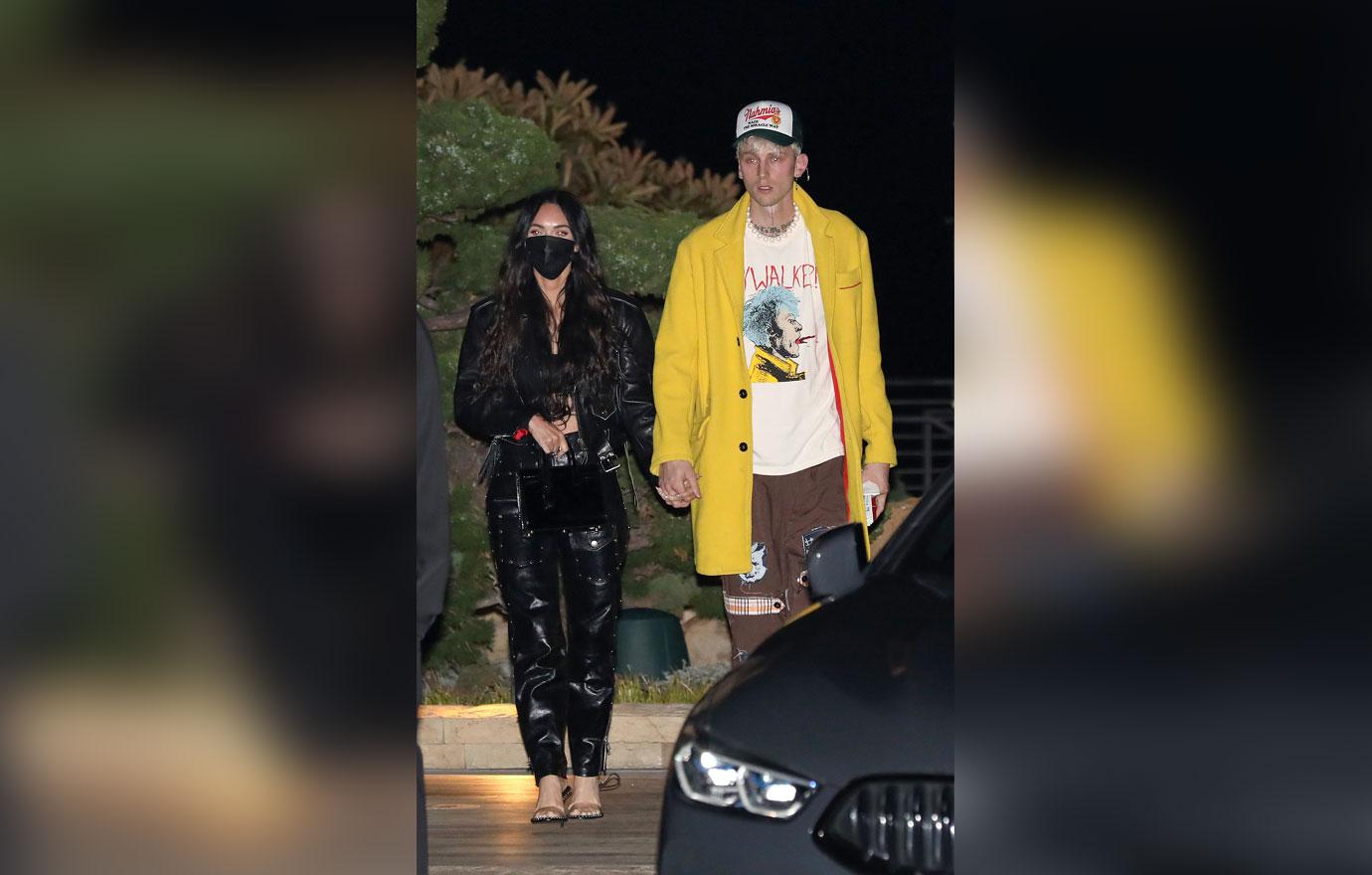 machine gun kelly celebrates his birthday with megan fox at nobu