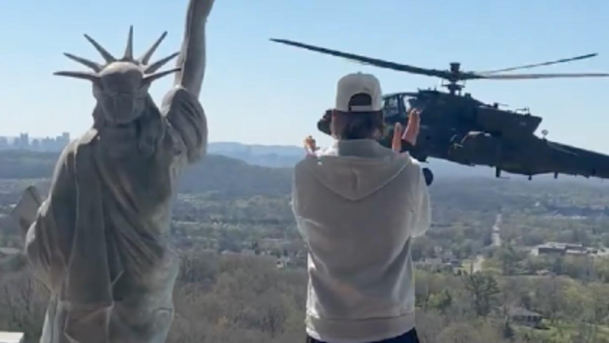 image of Kid Rock posted the video on social media. 