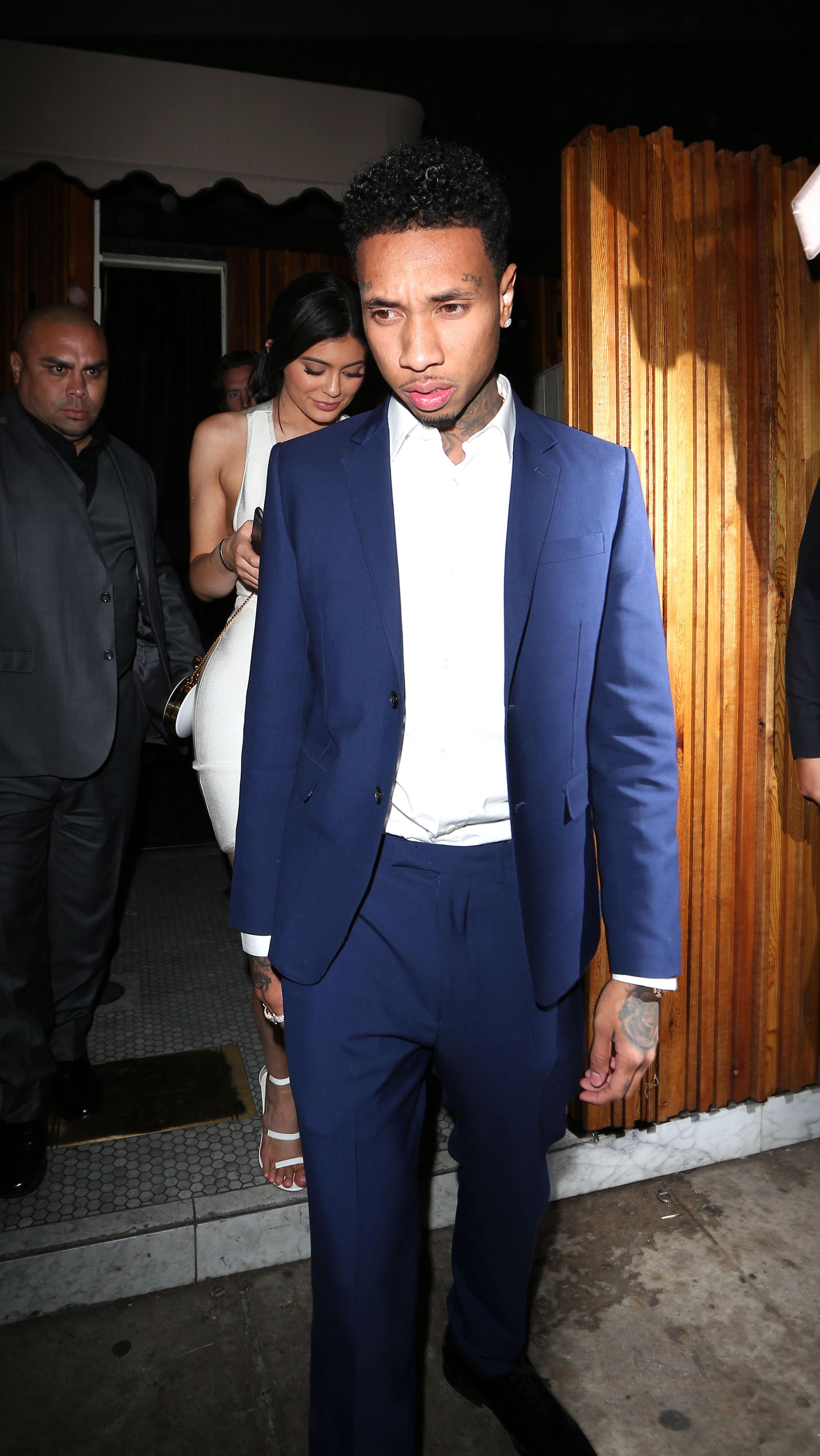 Kylie Jenner And Tyga Leave The Nice Guy Club