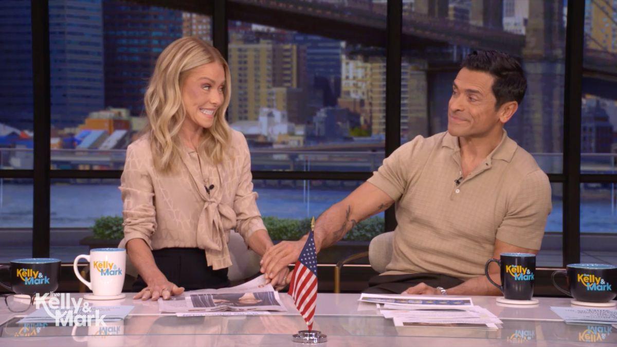 Mark Consuelos jokingly admitted he's a 'nepo dad' after crediting son Joaquin for their 'New York Times' Arts section cover.